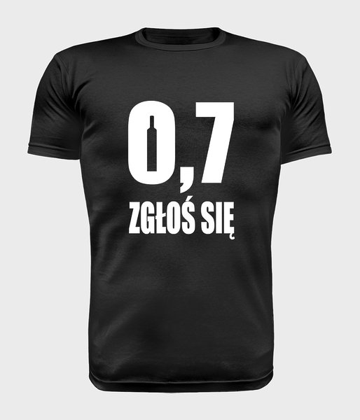 0,7 zgłoś się - premium - koszulka męska premium