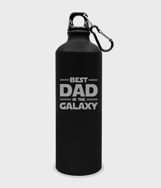 Best dad in the galaxy  - butelka sportowa z karabińczykiem