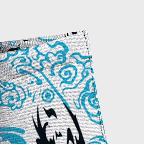 Blue skull 2 - torba full print-2