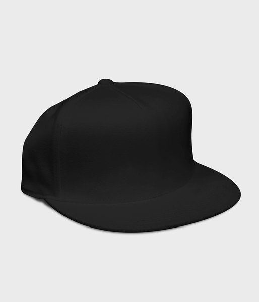 Czapka snapback (gładka, bez nadruku) - czarna