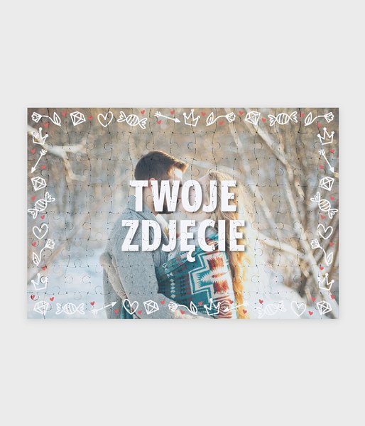 Doodle (+ TWOJE ZDJĘCIE) - puzzle