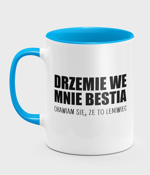 Drzemie we mnie  bestia - kubek kolorowy