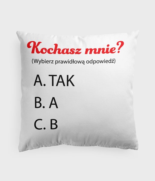 Kochasz mnie? ABC - poduszka