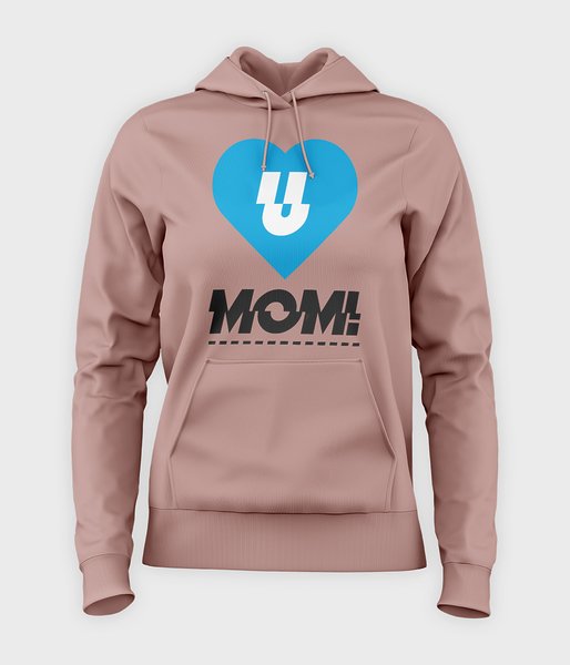 Lov U Mom - bluza damska z kapturem