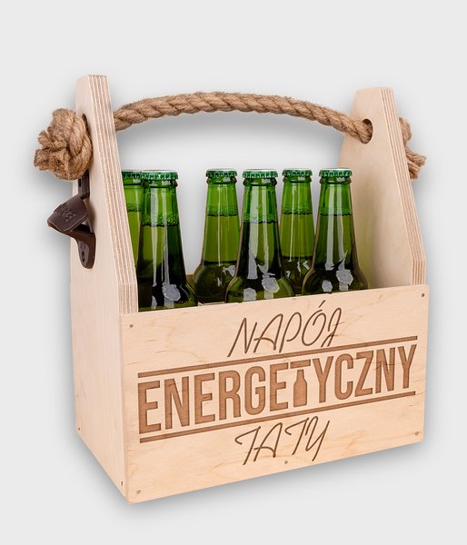 Napój energetyczny - nosidło na piwo