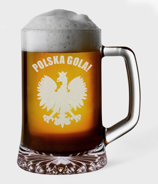 Polska gola z orłem - kufel do piwa