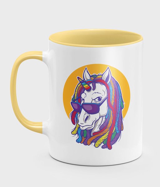 Rainbow unicorn - kubek kolorowy