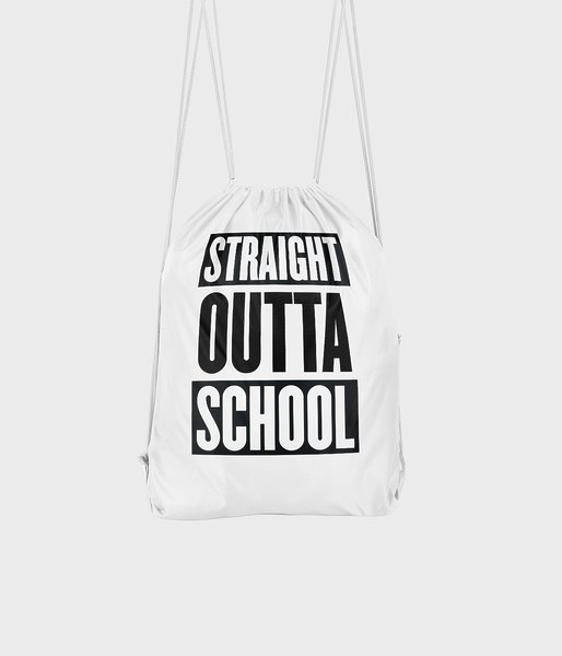 Straight Outta School - plecak workowy fullprint