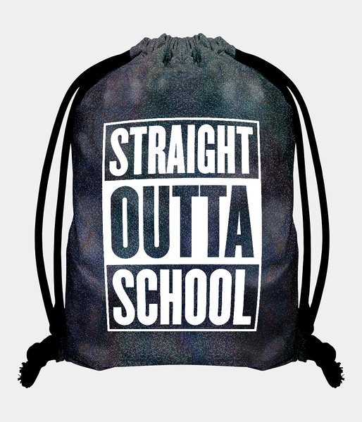 Straight Outta School - plecak workowy holo