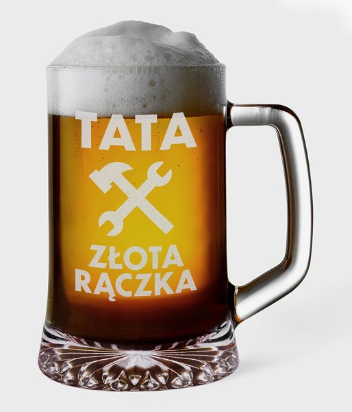 Tata złota rączka - kufel do piwa