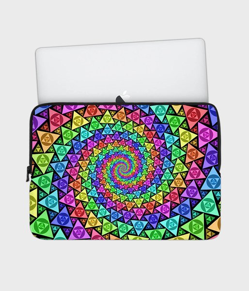 Trippy triangles - etui na laptopa 13 cali