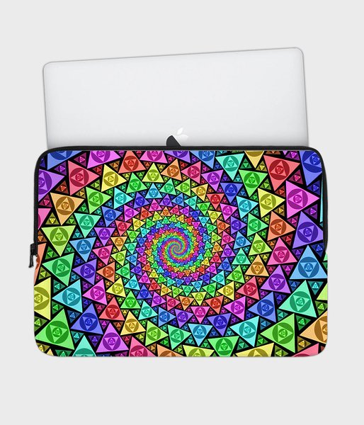 Trippy triangles - etui na laptopa 15 cali