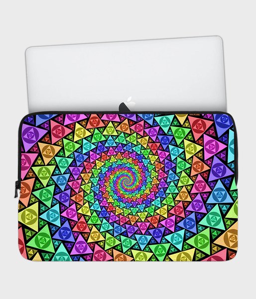 Trippy triangles - etui na laptopa 17 cali