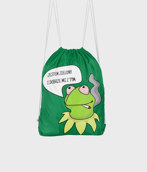 Zielony Kermit - plecak workowy fullprint