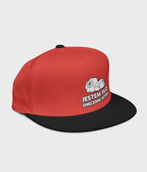 Zmęczona, jutro - czapka snapback